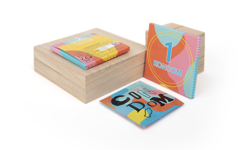 64unoPlus (1 condom) - Customized wallets - Condom - Promotional ...